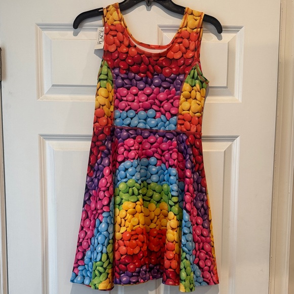 Colorful Candy Print Kids Dress - Picture 4 of 4